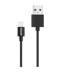 Philips USB to Lightning Cable Μαύρο 1.2m (DLC3104V-00) ΤύποςRegular ΧρώμαΜαύρο Μήκος1,2 m