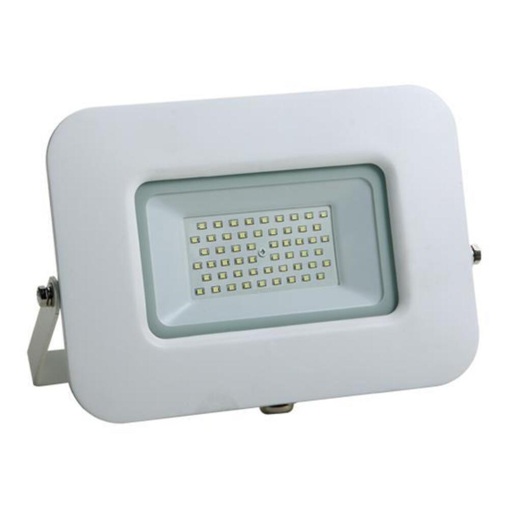 080e23affb3345c8b32c4115e98403dd.jpg ΠΡΟΒΟΛΕΑΣ LED 50W SMD ΒΑΣΗ 360° ΛΕΥΚΟΣ IP65 3000K PLUS - Image 1