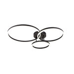 Inlight Φωτιστικό οροφής LED 75W 3CCT (by switch on base) D:95cm (6094-A-Black)
