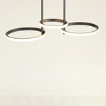 ΦΩΤΙΣΤΙΚΟ ΚΡΕΜΑΣΤΟ 3ΦΩΤΟ LED 34W 700X280X250 ΜΑΥΡΟ ARTE ILLUMINA - Image 2