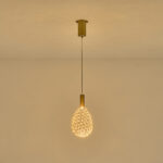 ΦΩΤΙΣΤΙΚΟ ΜΕΤΑΛΛΟ ΜΟΝΟΦΩΤΟ ΟΒΑΛ LED LED 6,3W 3000K 648Lm 140x1580mm ΧΡΥΣΟ ARTE ILLUMINA PERFORATO - Image 3