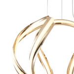 ΦΩΤΙΣΤΙΚΟ ΚΡΕΜΑΣΤΟ ΑΛΟΥΜΙΝΙO LED 38W 3000Κ 430X310mm ΧΡΥΣΟ ARTE ILLUMINA SATURN - Image 4