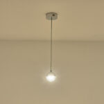 ΦΩΤΙΣΤΙΚΟ ΚΡΕΜΑΣΤΟ ΑΛΟΥΜΙΝΙΟ LED 6W 3000Κ  Φ10 ΑΣΗΜΙ ARTE ILLUMINA SATURN - Image 3