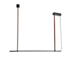 ΦΩΤΙΣΤΙΚΟ ΚΡΕΜΑΣΤΟ ΜΕΤΑΛΛΟ LED 21W 3000K 2100Lm 1400X60X1200mm ΜΑΥΡΟ ARTE ILLUMINA LINEA - Image 2