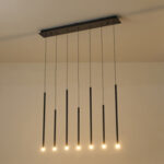 ΦΩΤΙΣΤΙΚΟ ΚΡΕΜΑΣΤΟ ΑΛΟΥΜΙΝΙΟ LED 16W 3000K 600Lm 940X1500mm ΜΑΥΡΟ ARTE ILLUMINA CASCADE - Image 3