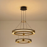 ΦΩΤΙΣΤΙΚΟ ΚΡΕΜΑΣΤΟ ΑΛΟΥΜΙΝΙΟ LED 62W 3000K 6200Lm 620X1200mm ΜΑΥΡΟ-ΧΡΥΣΟ ARTE ILLUMINA LUIS - Image 3