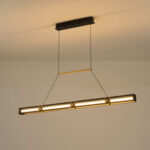 ΦΩΤΙΣΤΙΚΟ ΚΡΕΜΑΣΤΟ ΑΛΟΥΜΙΝΙΟ LED 21W 3000K 2100Lm 1200X1200mm ΜΑΥΡΟ-ΧΡΥΣΟ ARTE ILLUMINA LUIS - Image 3