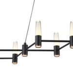ΦΩΤΙΣΤΙΚΟ ΚΡΕΜΑΣΤΟ ΑΛΟΥΜΙΝΙO LED 58W 3000K 5800Lm 1200X1500mm  ΜΑΥΡΟ-ΧΡΥΣΟ ARTE ILLUMINA VELAS - Image 4
