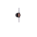 ΑΠΛΙΚΑ TOIXOY ΑΛΟΥΜΙΝΙΟΥ LED 6W 3000K 600Lm Φ80X240mm ΜΑΥΡΟ-ΧΡΥΣΟ  ARTE ILLUMINA VELAS - Image 2
