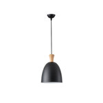 ΦΩΤΙΣΤΙΚΟ ΚΡΕΜΑΣΤΟ ΜΕΤΑΛΛΟ 1XΕ27 MAX 15W 230X230mm ΜΑΥΡΟ ARTE ILLUMINA SIMPLO - Image 2