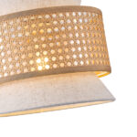 ΦΩΤΙΣΤΙΚΟ ΚΡΕΜΑΣΤΟ ΥΦΑΣΜΑ 1XE27 MAX 15W 400X1310mm ΜΠΕΖ-ΜΑΤ ΛΕΥΚΟ  ARTE ILLUMINA ISLA - Image 4