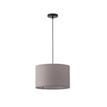 ΦΩΤΙΣΤΙΚΟ ΚΡΕΜΑΣΤΟ ΥΦΑΣΜΑ 1XΕ27 MAX 15W Φ380Χ240mm  ΓΚΡΙ ARTE ILLUMINA SOHO - Image 2