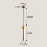 ΦΩΤΙΣΤΙΚΟ ΚΡΕΜΑΣΤΟ Φ10X40 1XE14 MAX 7W ΔΙΑΦΑΝΟ-ΧΡΥΣΟ ARTE ILLUMINA CALLIOPE - Image 3