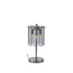 ΦΩΤΙΣΤΙΚΟ ΕΠΙΤΡΑΠΕΖΙΟ ΓΥΑΛΙ 3XE14 MAX 15W Φ200Χ430mm ΜΑΥΡΟ ARTE ILLUMINA MIRA - Image 2