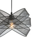 ΦΩΤΙΣΤΙΚΟ ΚΡΕΜΑΣΤΟ ΜΕΤΑΛΛΟ 1XE27  MAX 40W 350X350X1270mm ΜΑΥΡΟ ARTE ILLUMINA OGGI - Image 4