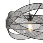 ΦΩΤΙΣΤΙΚΟ ΚΡΕΜΑΣΤΟ ΜΕΤΑΛΛΟ 1XE27  MAX 15W 250X250X1280mm ΜΑΥΡΟ ARTE ILLUMINA OGGI - Image 4