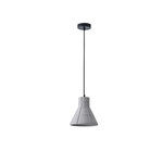 ΦΩΤΙΣΤΙΚΟ ΚΡΕΜΑΣΤΟ ΤΣΙΜΕΝΤΟ ΓΚΡΙ 1XE27 MAX 15W 200X200X210mm ARTE ILLUMINA PLASTER SERIES - Image 2