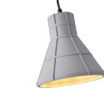 ΦΩΤΙΣΤΙΚΟ ΚΡΕΜΑΣΤΟ ΤΣΙΜΕΝΤΟ ΓΚΡΙ 1XE27 MAX 15W 200X200X210mm ARTE ILLUMINA PLASTER SERIES - Image 4