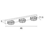 ΑΠΛΙΚΑ ΤΟΙΧΟΥ  LED 9W 4000Κ ΟΒΑΛ 3Φ 460X50X116 ΝΙΚΕΛ ARTE ILLUMINA - Image 3