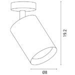 ΦΩΤΙΣΤΙΚΟ ΟΡΟΦΗΣ ΚΙΝΗΤΟ ΚΥΛΙΝΔΡΟΣ LED 18W 4000K ΛΕΥΚΟ PLUS ARTE ILLUMINA ROTONDO - Image 3