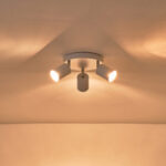 ΣΠΟΤ ΜΕΤΑΛΛΙΚΟ ΤΡΙΦΩΤΟ ΛΕΥΚΟ 3XGU10 Max 7W  Φ180X135mm ARTE ILLUMINA OLYMP - Image 3