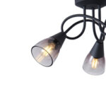 ΣΠΟΤ ΜΕΤΑΛΛΙΚΟ ΜΕ SMOKY ΓΥΑΛΙ ΤΡΙΦΩΤΟ  3XE14  D380XH185mm ARTE ILLUMINA CLASSY - Image 4