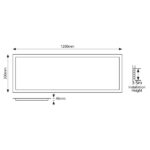 ΦΩΤΙΣΤΙΚΟ BACKLIGΗΤ UGR19 120X30  27-34-40-45W 3000Κ 220-240V ΛΕΥΚΟ - Image 3