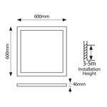 ΦΩΤΙΣΤΙΚΟ ΧΩΝΕΥΤΟ BACKLIGΗΤ PRO UGR19 60X60  32W 4000Κ 220-240V ΛΕΥΚΟ - Image 2