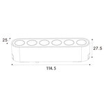 ΦΩΤΙΣΤΙΚΟ ΜΑΥΡΟ ΜΑΓΝΗΤΙΚΗΣ ΡΑΓΑΣ ULTRA SLIM 6W 3CCT 114.5x25x27.5mm 36⁰ - Image 2