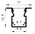 ΠΡΟΦΙΛ ΧΩΝΕΥΤΟ 2000*9,9*12.9 45° PLUS - Image 2