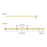 ΤΑΙΝΙΑ LED COB 5M 12W 24V 6500K 480L/M IP44 PRO - Image 2
