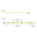 ΤΑΙΝΙΑ LED COB 5M 12W 24V ΚΙΤΡΙΝΟ 480L/M IP44 PRO - Image 2