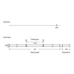 ΤΑΙΝΙΑ LED COB 5M 12W 24V RGBW 4000K 640L/M IP44 PRO - Image 2