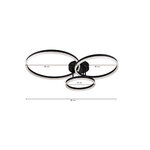 Inlight Φωτιστικό οροφής LED 75W 3CCT (by switch on base) D:95cm (6094-A-Black) - Image 2
