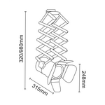 TRACK LIGHT No243 BLACK 4WIRE PAR30 E27 - Image 2