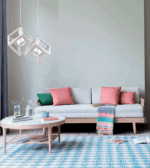 InLight Κρεμαστό φωτιστικό από λευκό μέταλλο 2XE27 D:20cm (4400-2-WH-ΡΟΖΕΤΑ) - Image 2