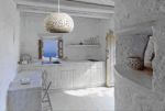 InLight Κρεμαστό φωτιστικό λευκό από γύψο 1XE27 D:28cm (4472) - Image 3