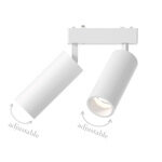 InLight Φωτιστικό LED 2x9W 3000K για Ultra-Thin μαγνητική ράγα σε λευκή απόχρωση D:16cmX4,4cm (T03801-WH) - Image 2