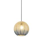 ΦΩΤΙΣΤΙΚΟ ΚΡΕΜΑΣΤΟ ΜΟΝΟΦΩΤΟ Ε27 D500 RATTAN ΛΕΥΚΟ ΓΑΛΑΖΙΟ ARTE ILLUMINA KAI