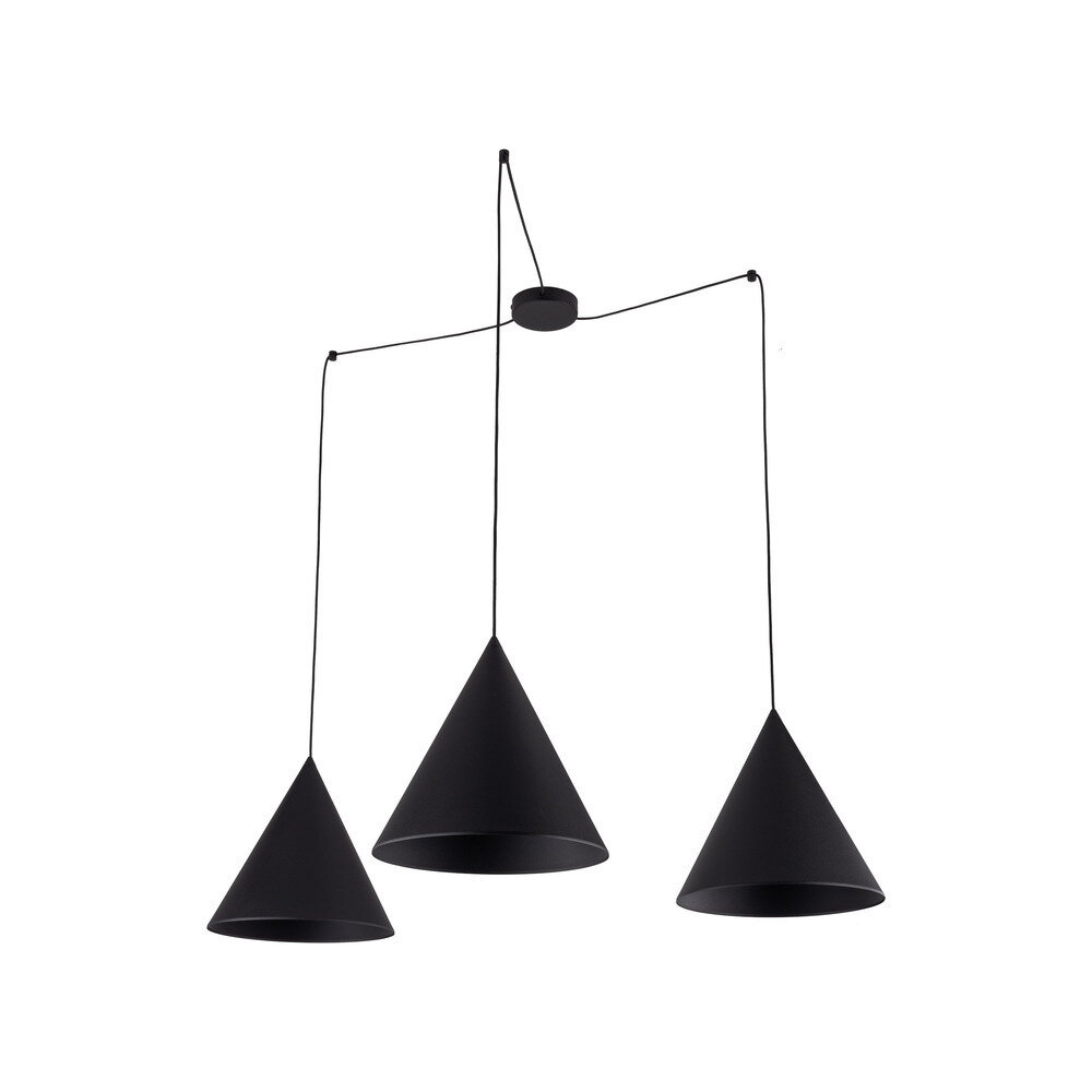 6629.jpg TK LIGHTING PENDANT CONO 6629 3XE27 BLACK - Image 1