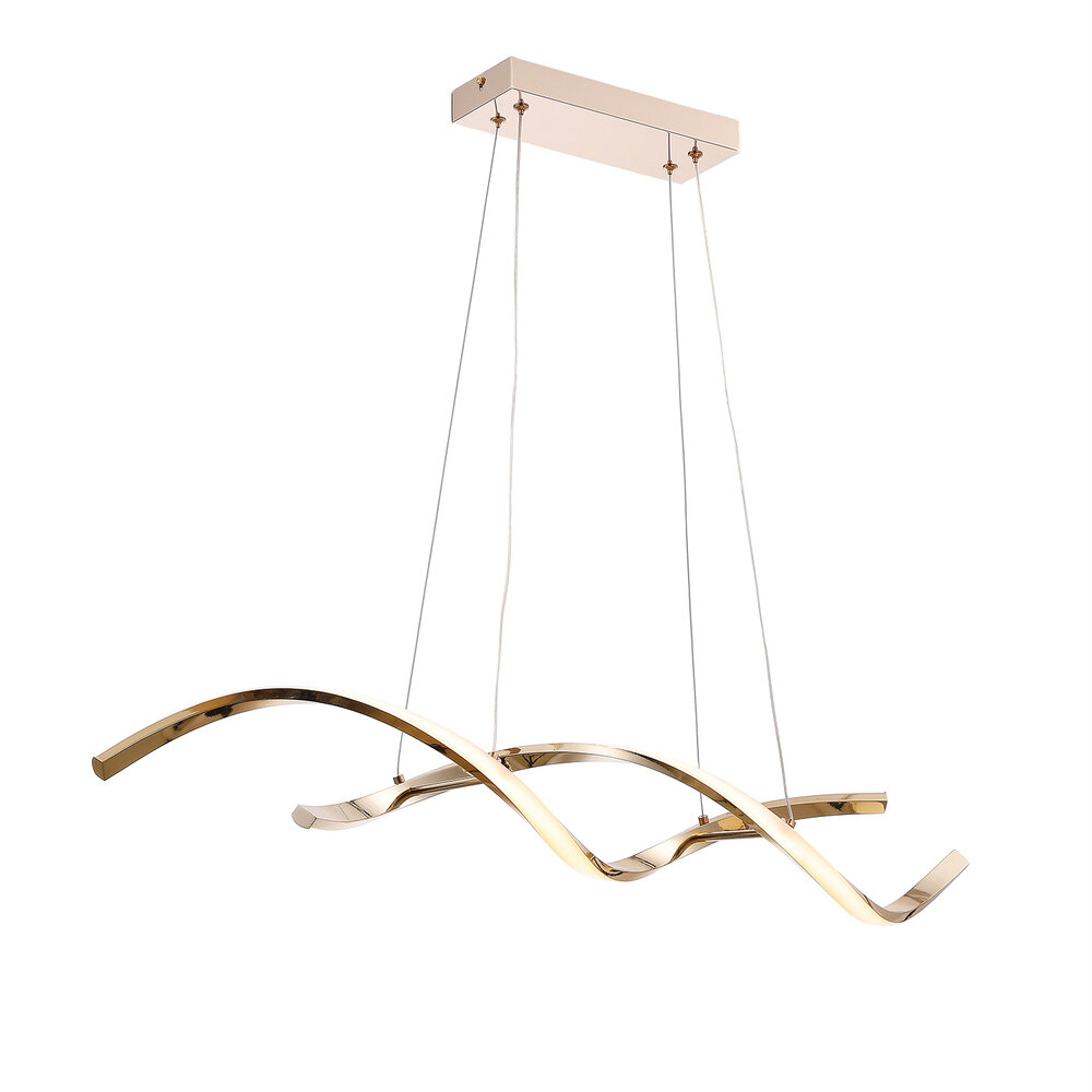 955TINA2830FGD.jpg TINA LED PENDANT 28W 3000K, FRENCH GOLD - Image 1