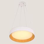 ΦΩΤΙΣΤΙΚΟ ΚΡΕΜΑΣΤΟ ΣΤΡΟΓΓΥΛΟ LED 50W 3000Κ Φ60X11 ΛΕΥΚΟ/ΞΥΛΟ ΔΡΥΣ ARTE ILLUMINA