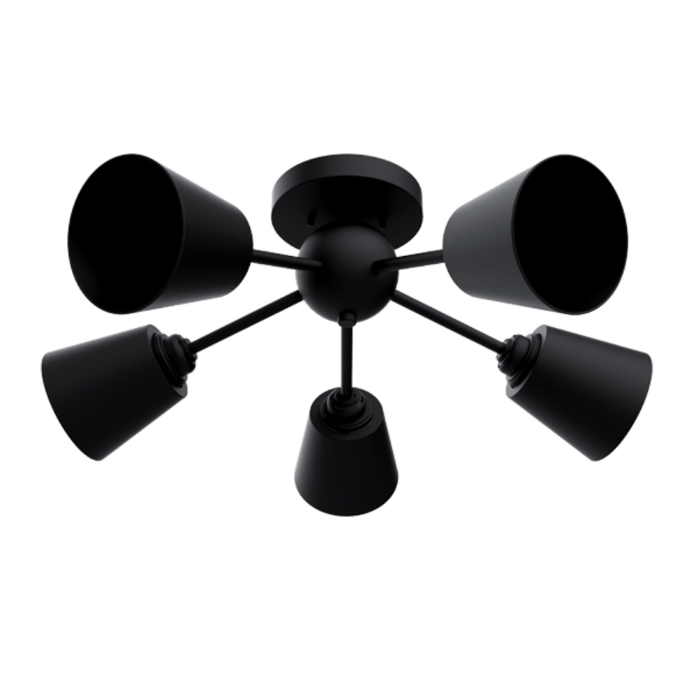 BL-331.png JUDY ΠΟΛΥΦΩΤΟ 5XЕ27 ΜΑΥΡΟ - Image 1