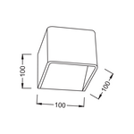 ΛΕΥΚΗ ΑΠΛΙΚΑ LED UP-DOWN CUBE 1X3W 230V 4000K 25000hrs NEPHELE - Image 2