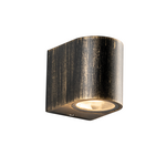 GU10 WALL LUMINAIRE 230V AC GOLDEN BLACK IP65 MAX.35W