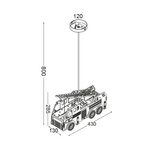 ΚΡΕΜΑΣΤΟ Φ/Σ 2ΧΕ27 ΠΑΙΔΙΚΟ ΠΥΡΟΣΒΕΣΤΙΚΟ 43Χ14ΧΗ80CM HEROES - Image 2
