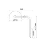 ΕΠΙΤΟΙΧΟ Φ/Σ 1ΧΕ27 ΜΕΤΑΛΛΙΚΟ 25Χ30ΧΗ42CM OCEANUS - Image 2