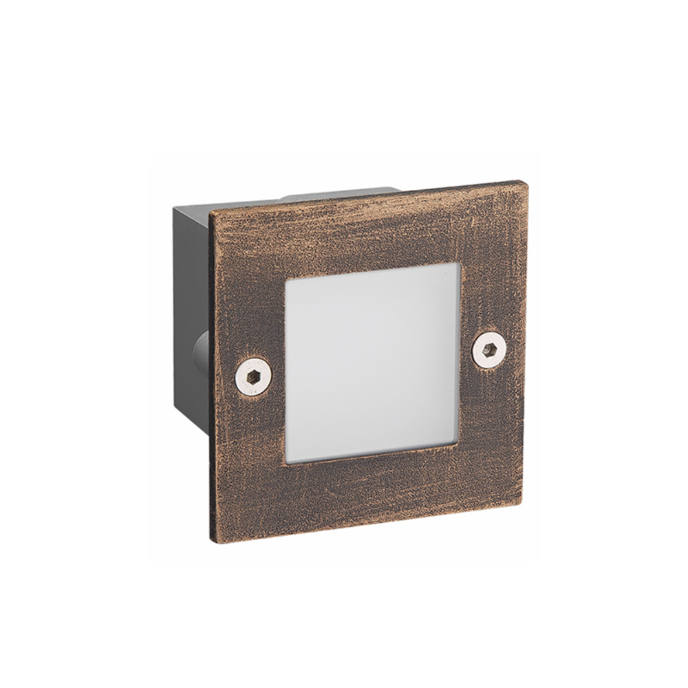 PAS260RS.png LED STEP LUMINAIRE 70X70 R 2W 6000K 100Lm 230V IP54 RA80 - Image 1
