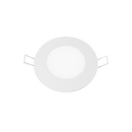 ΛΕΥΚΟ ΣΤΡΟΓΓΥΛΟ LED ΠΑΝΕΛ ΧΩΝΕΥΤΟ 6W 6500K 470Lm Φ119mm 230V AC Ra80
