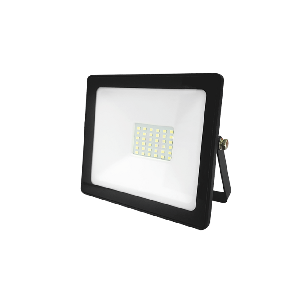 Q30G.png BLACK LED SMD FLOOD LUMINAIRE IP66 30W GREEN 230V - Image 1